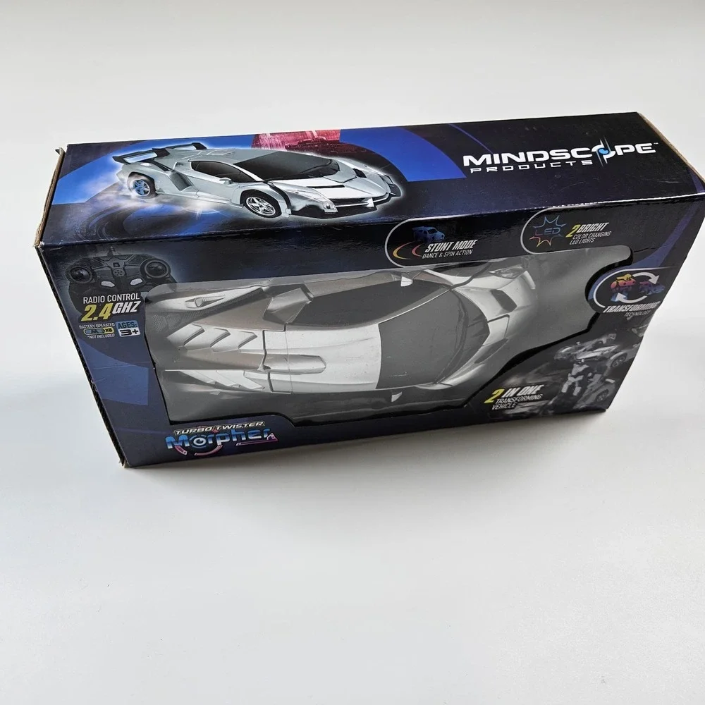 NEW Remote Control Transformer Car Silver‎ Mindscope products Turbo Robot
